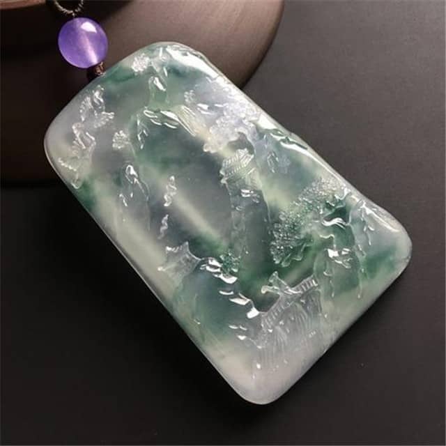 翡翠山水牌价格高吗?讲一讲山水牌蕴含的寓意!