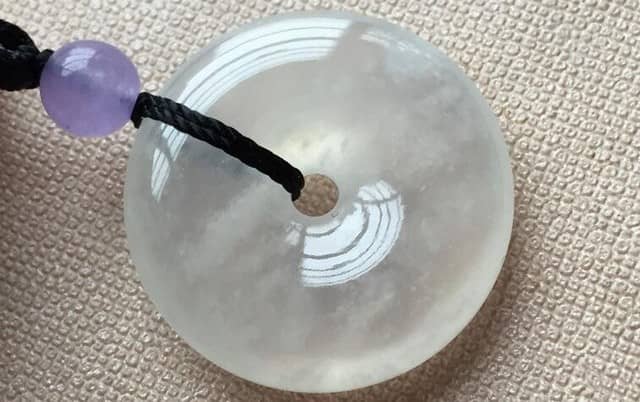 白冰翡翠平安扣