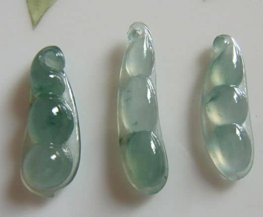 翡翠四季豆吊坠 翡翠四季豆吊坠